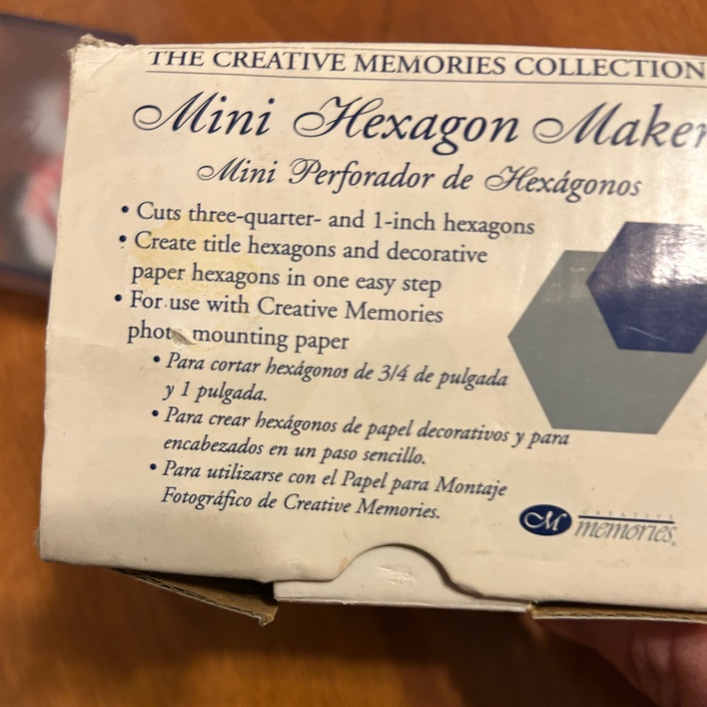 Creative Memories mini hexagon maker